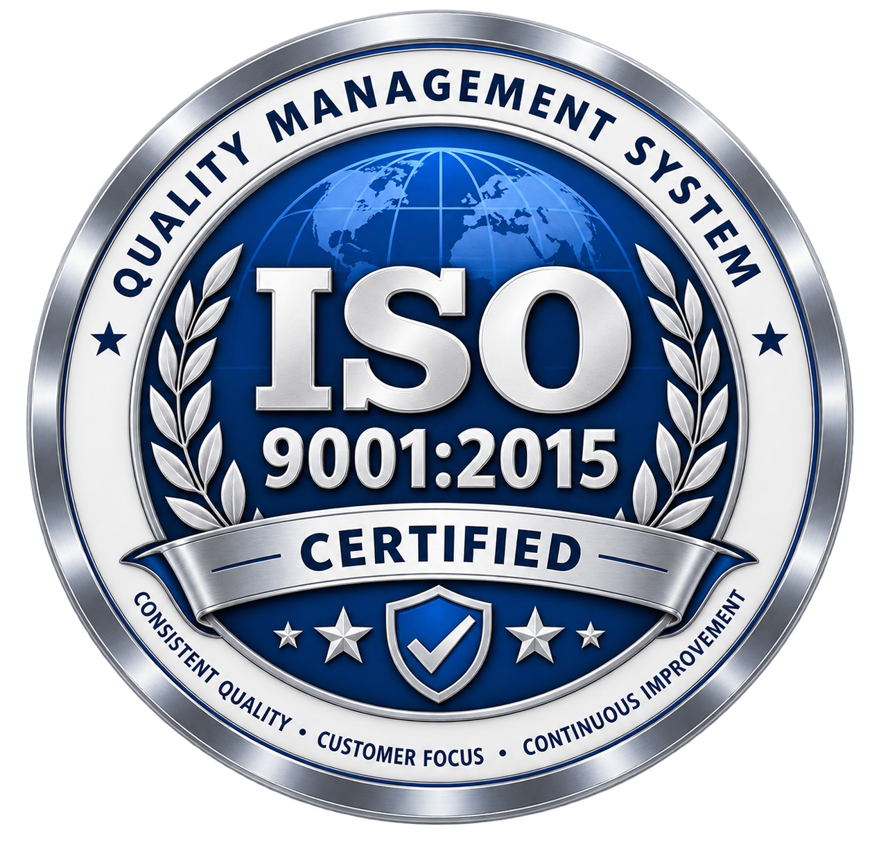 ISO 9001:2015 certification mark
