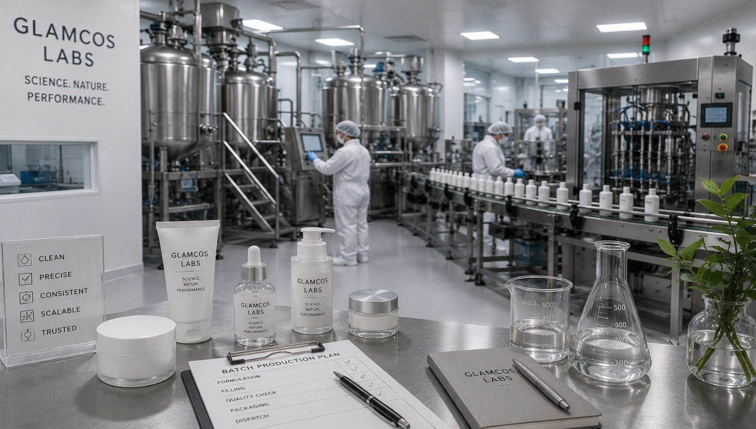 Modern Glamcos cosmetics cleanroom