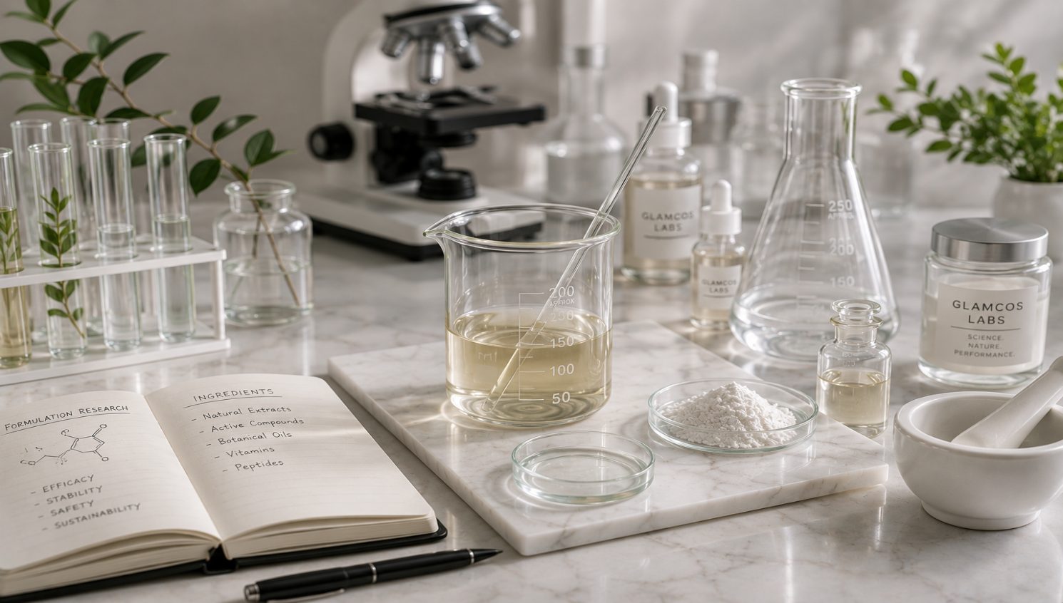 Cosmetic formulation lab bench